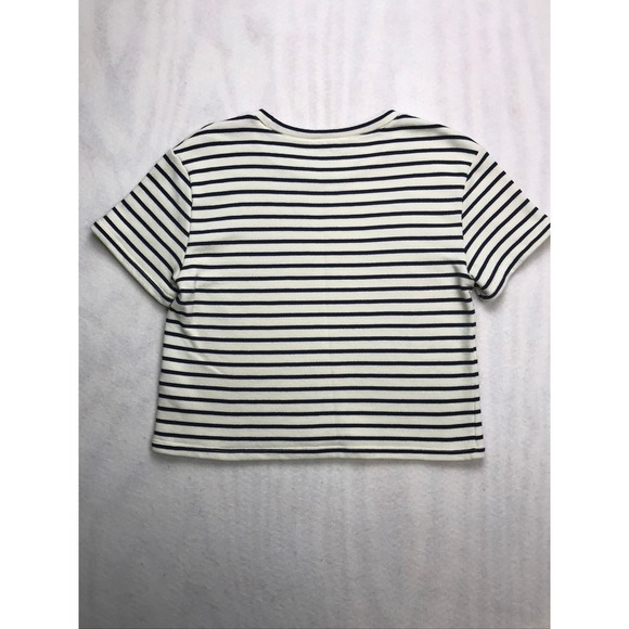 Splendid Womens Striped 2 Piece Set Crop Top Maxi Skirt Ivory Navy RS4K44E M - Picture 12 of 16